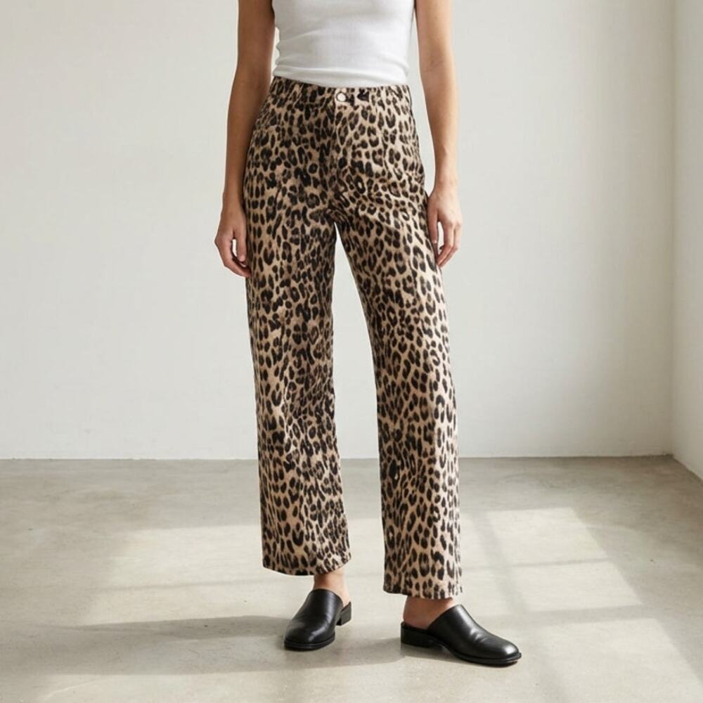 Baum und Pferdgarten Nara Denim Leopard High Waist Wide Leg Jeans, size EU44/12